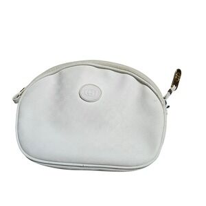 Vintage Gucci Micro GG Monogram Canvas Cosmetic Pouch Purse Bag Italy Luxury
